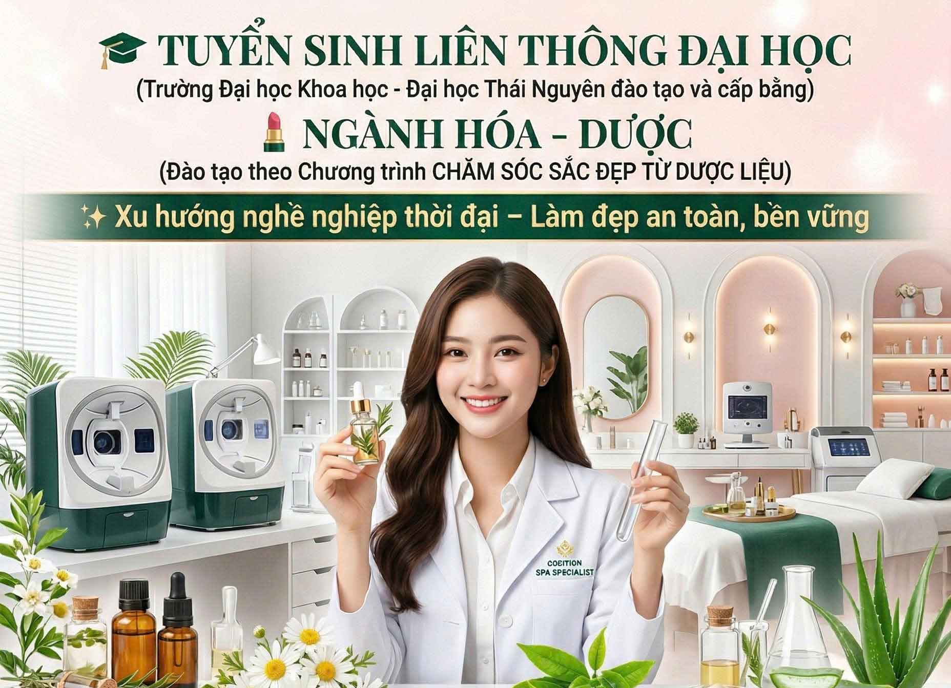 Tuyển sinh liên thông TC, CĐ lên ĐH ngành Hóa - Dược (VLVH) - Trường ĐH Khoa học - ĐH Thái nguyên